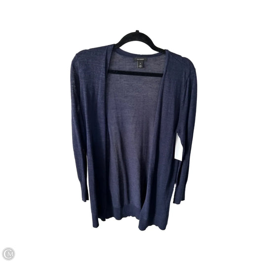 Sweater Cardigan By Halogen In Blue, Size: M