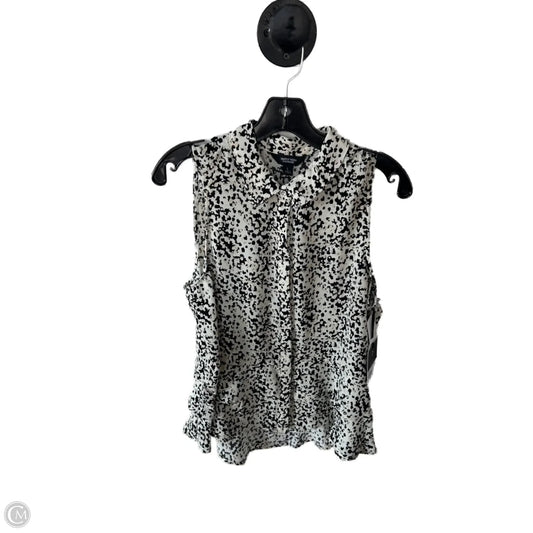 Top Sleeveless By Simply Vera In Black & Tan, Size: L