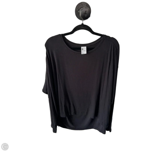 Athletic Top Long Sleeve Crewneck By All In Motion In Black, Size: Xxl