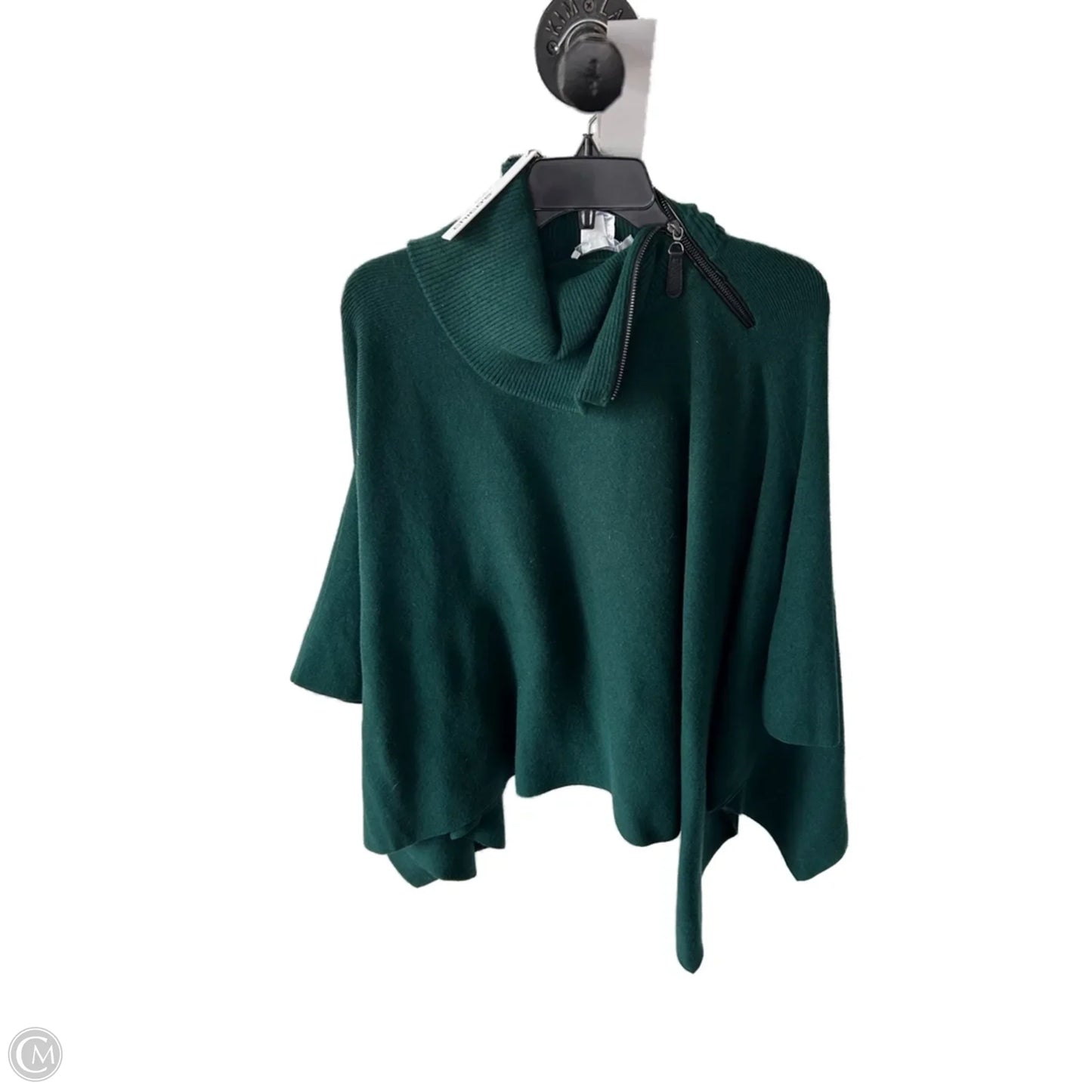 Poncho By Chicos In Green, Size: L