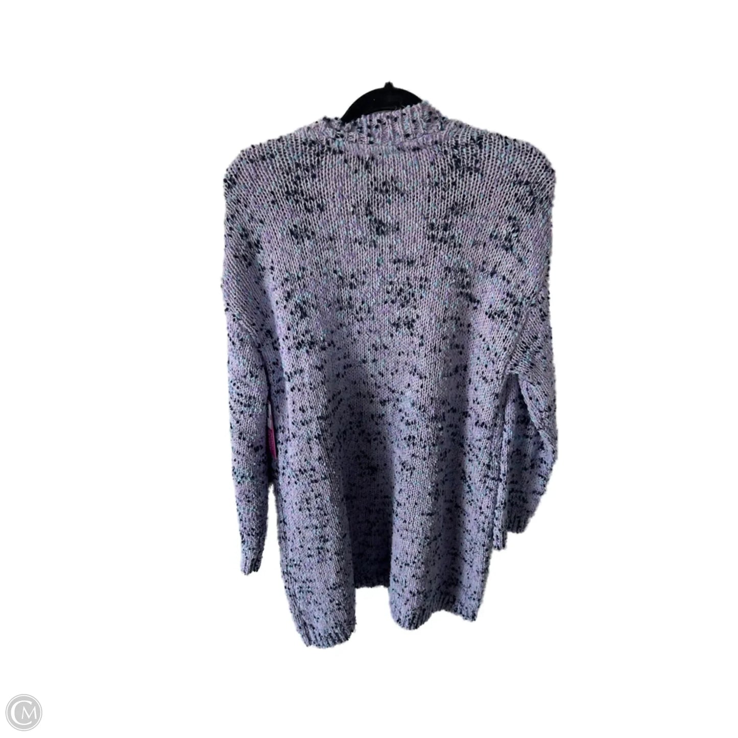 Sweater Cardigan By Avenue In Blue & Purple, Size: 1x