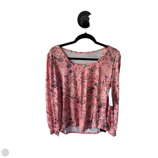 Top Long Sleeve By Clothes Mentor In Pink, Size: L
