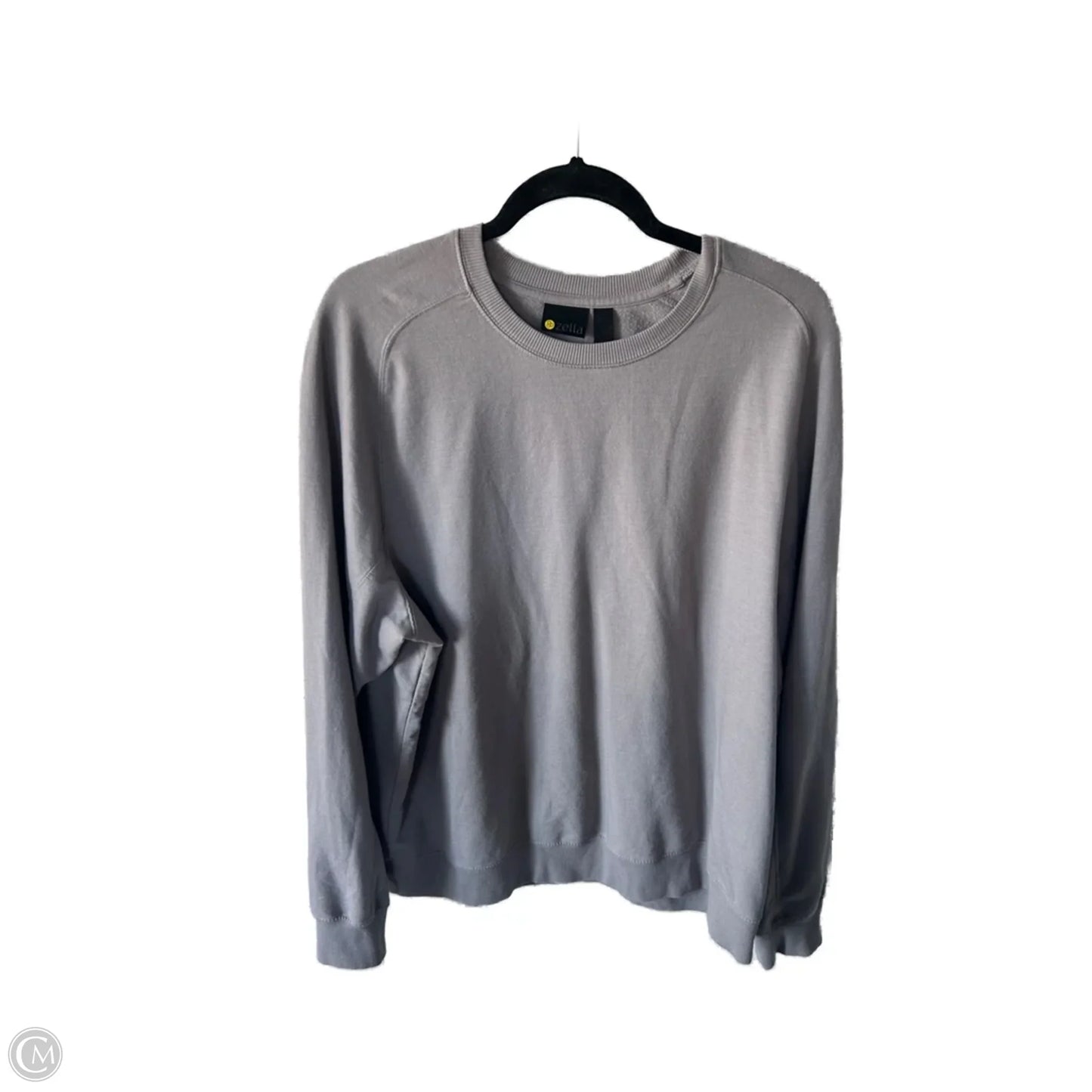 Sweatshirt Crewneck By Zella In Grey, Size: Xl