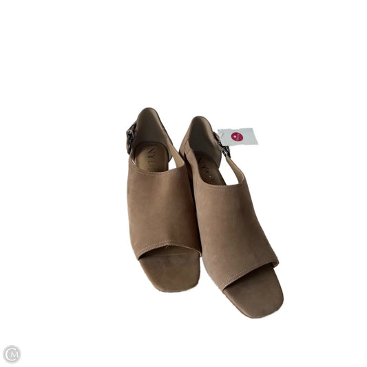 Sandals Heels Block By Not Your Daughters Jeans In Tan, Size: 11