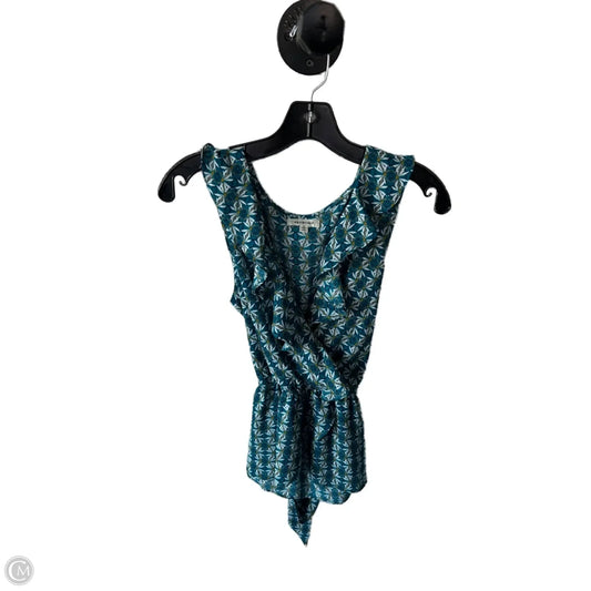 Top Sleeveless By Max Studio In Blue, Size: S