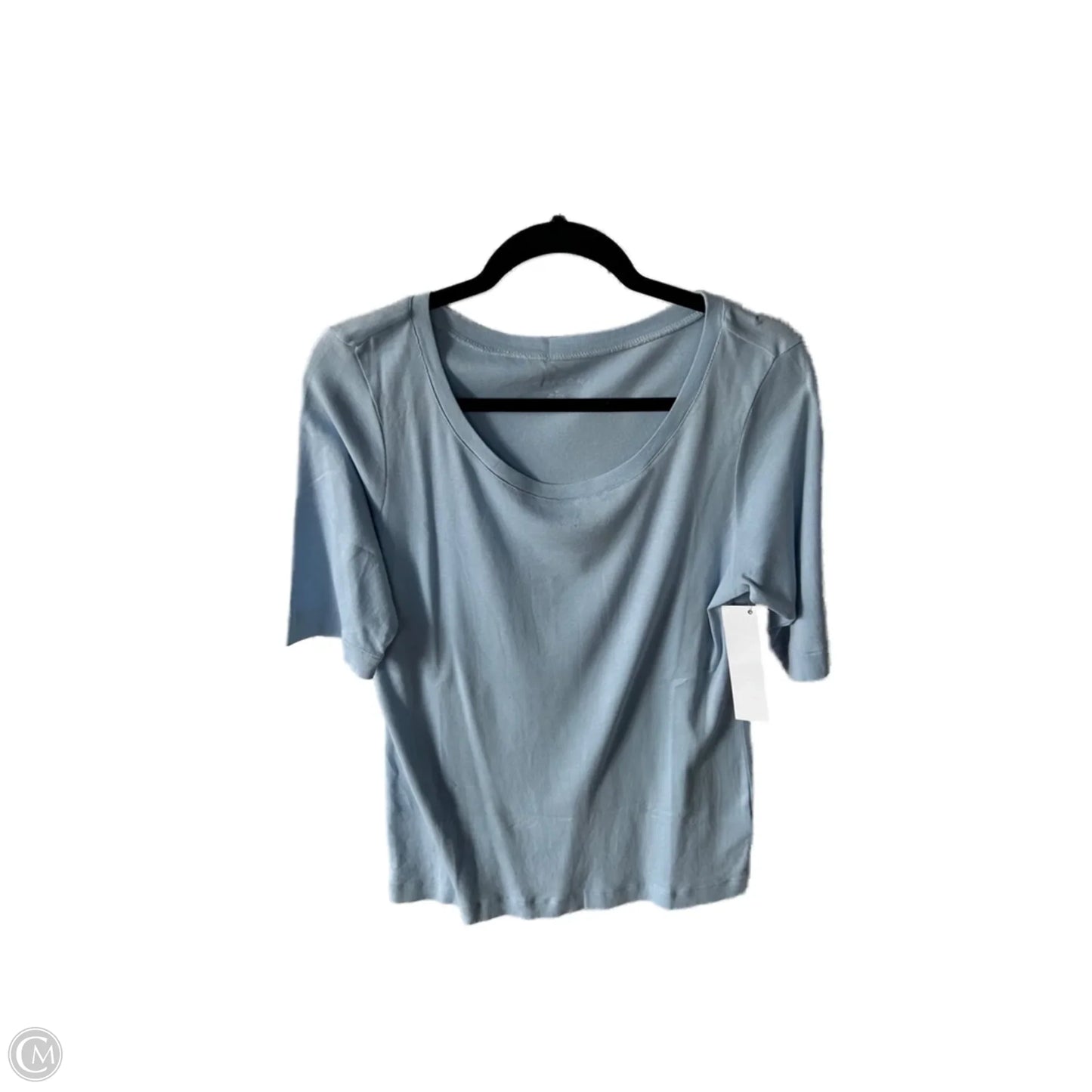 Top Short Sleeve Basic By Caslon In Blue, Size: Xl