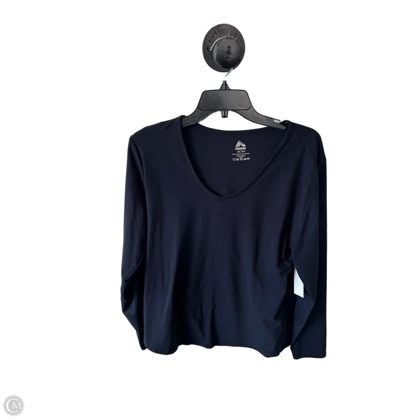 Athletic Top Long Sleeve Crewneck By Rbx In Blue, Size: Xl