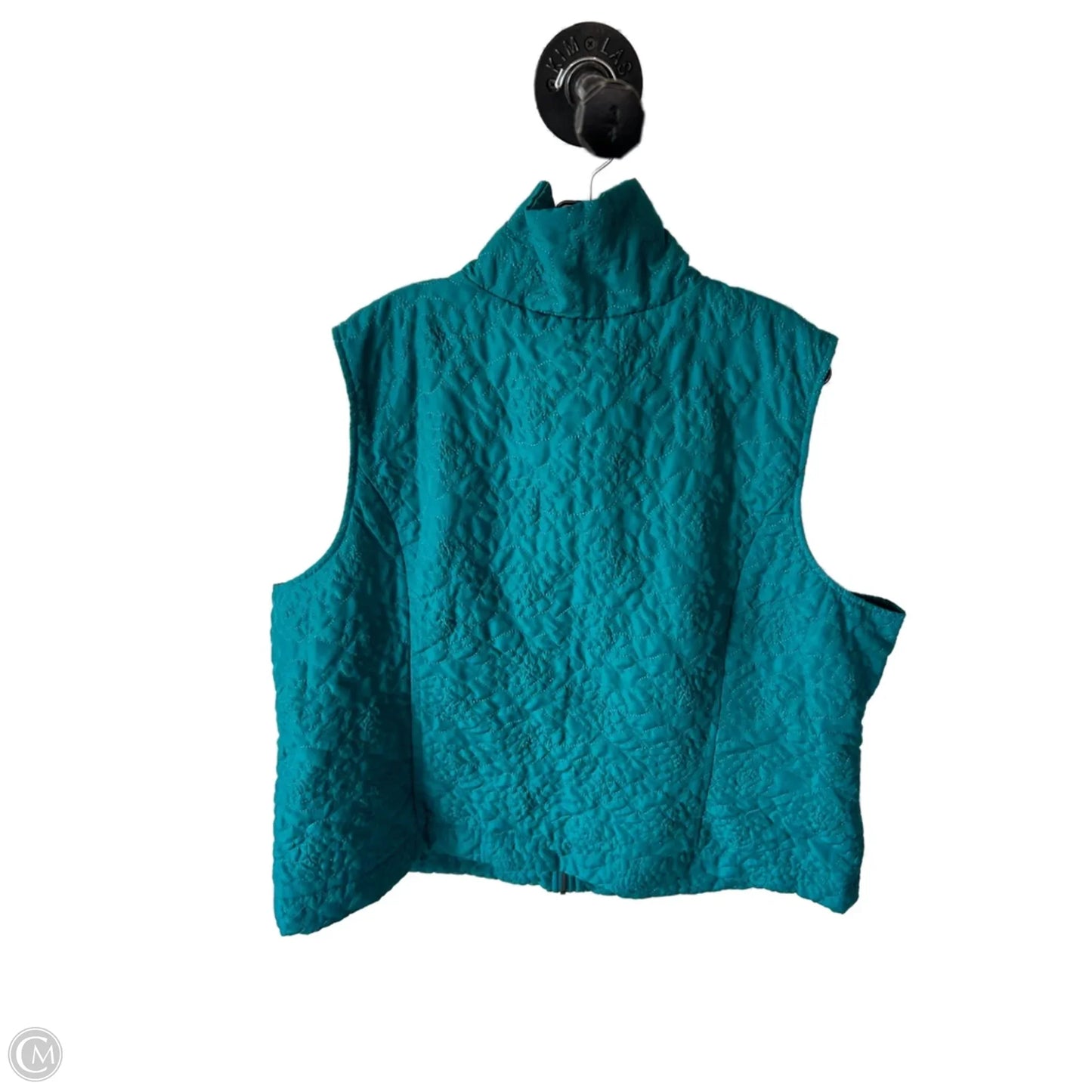 Vest Puffer & Quilted By Cj Banks In Blue, Size: 3x