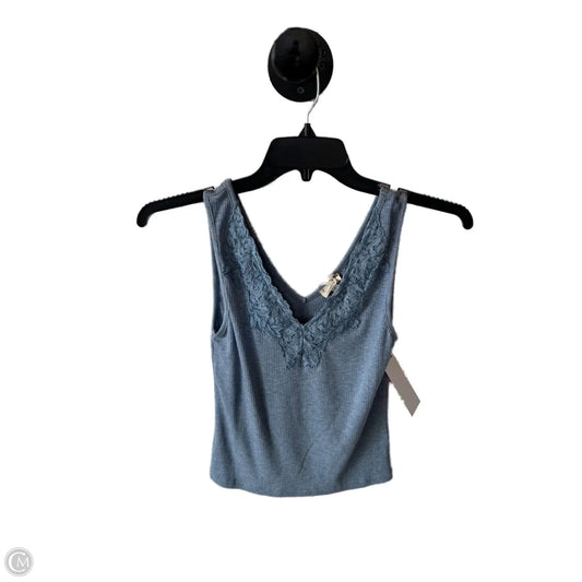 Top Sleeveless Basic By Hem & Thread In Blue, Size: M