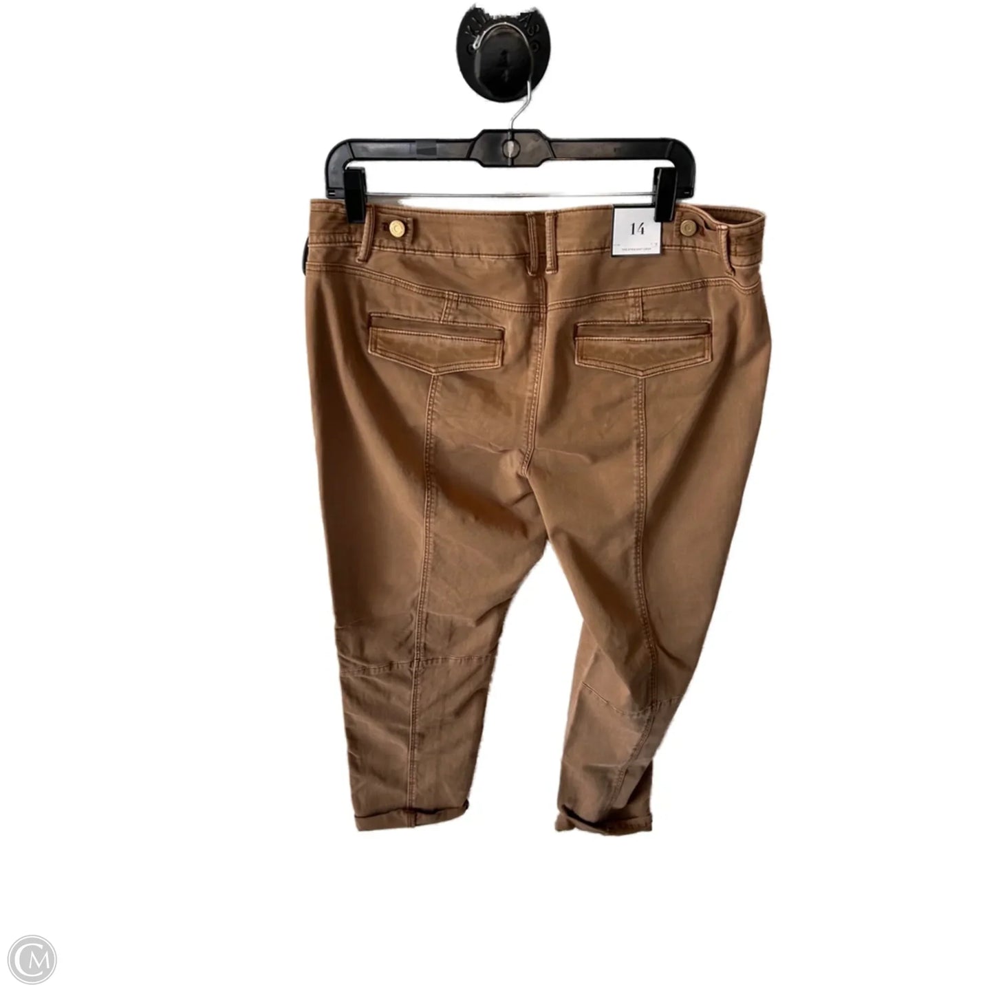 Pants Cropped By White House Black Market In Brown, Size: 14