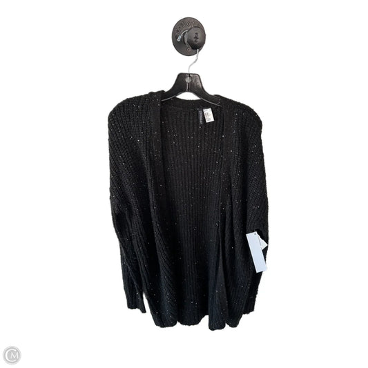 Sweater Cardigan By Divided In Black, Size: M