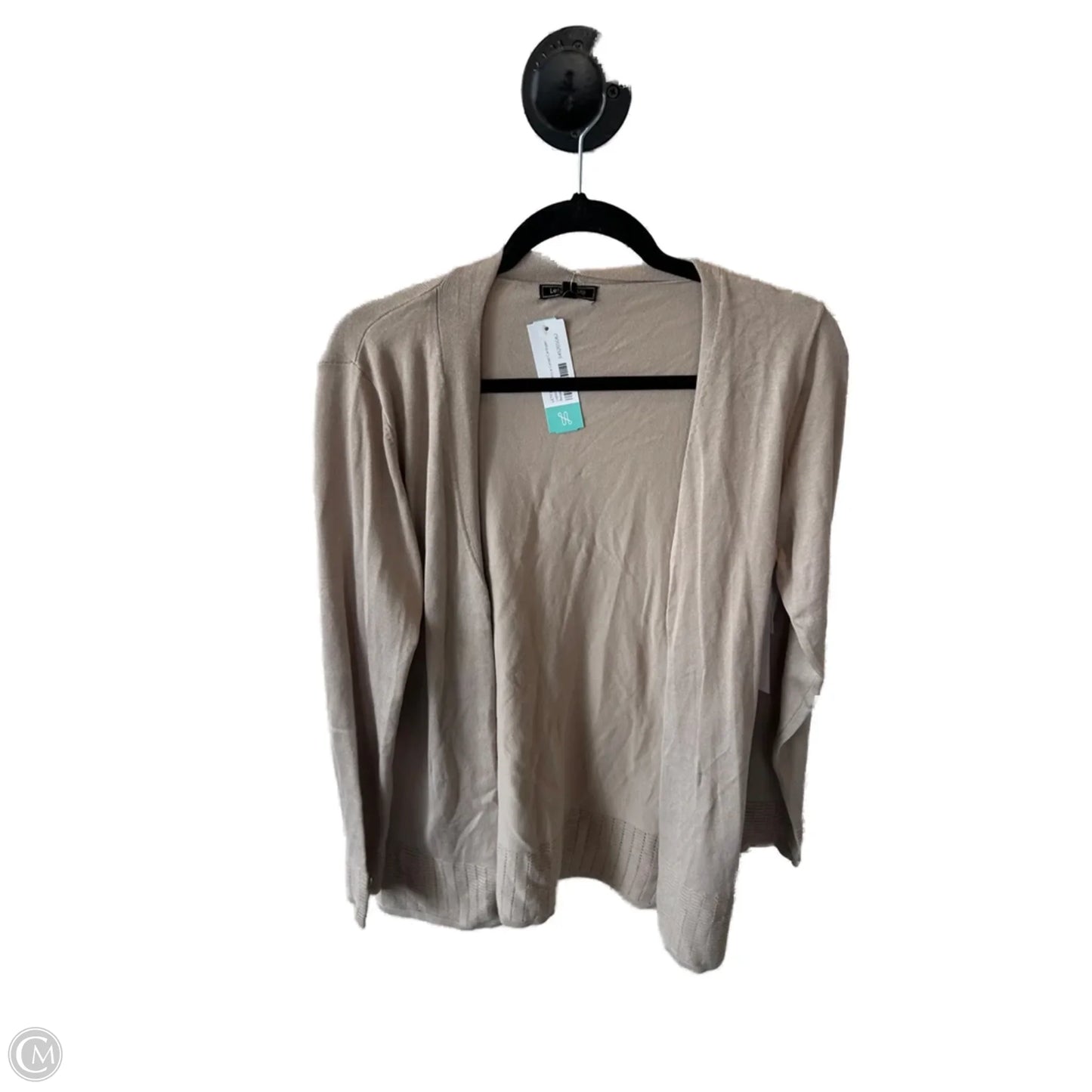 Sweater Cardigan By Clothes Mentor In Tan, Size: M