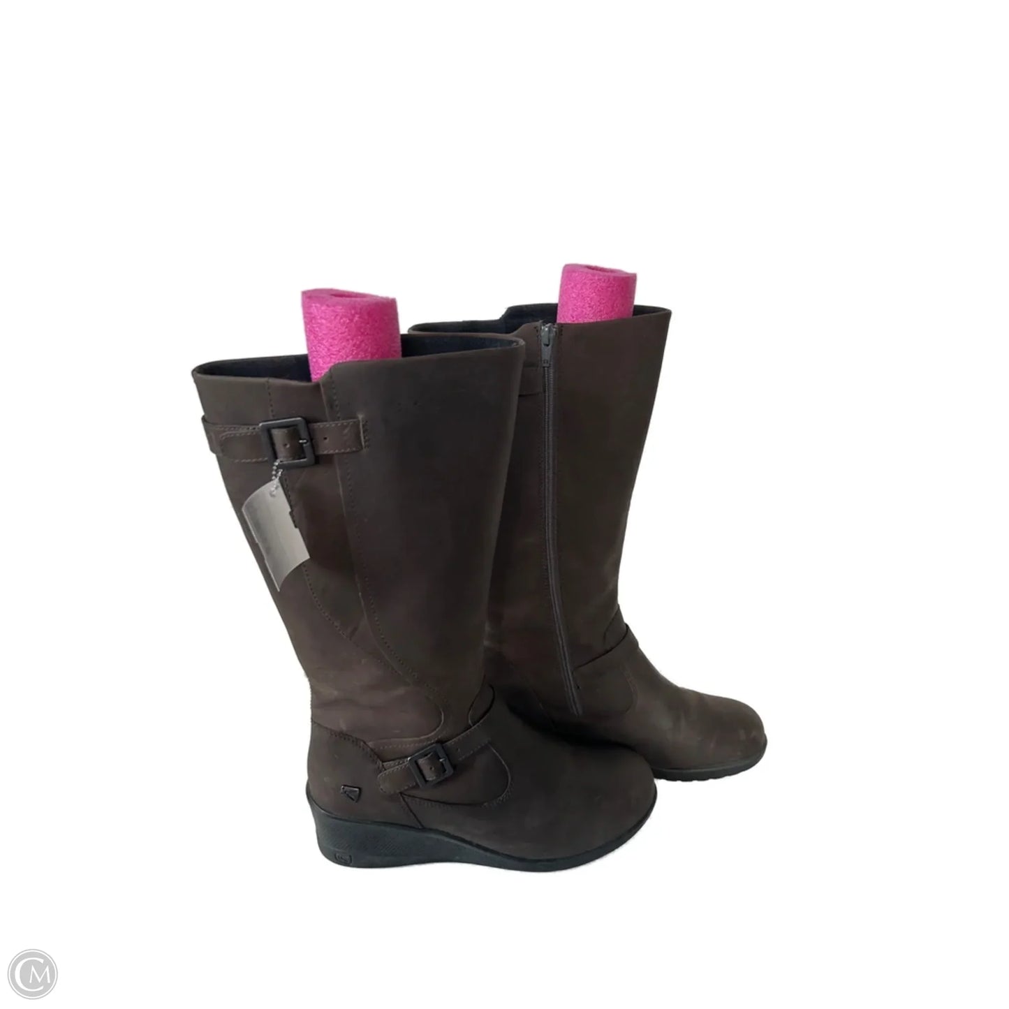 Boots Over-the-knee Heels By Keen In Brown, Size: 11