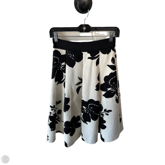 Skirt Midi By White House Black Market In Black & White, Size: 0p