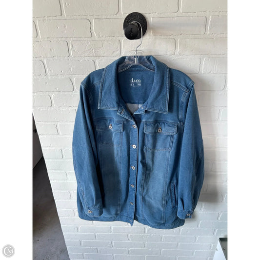 Jacket Denim By D&co. In Blue Denim, Size: 1x