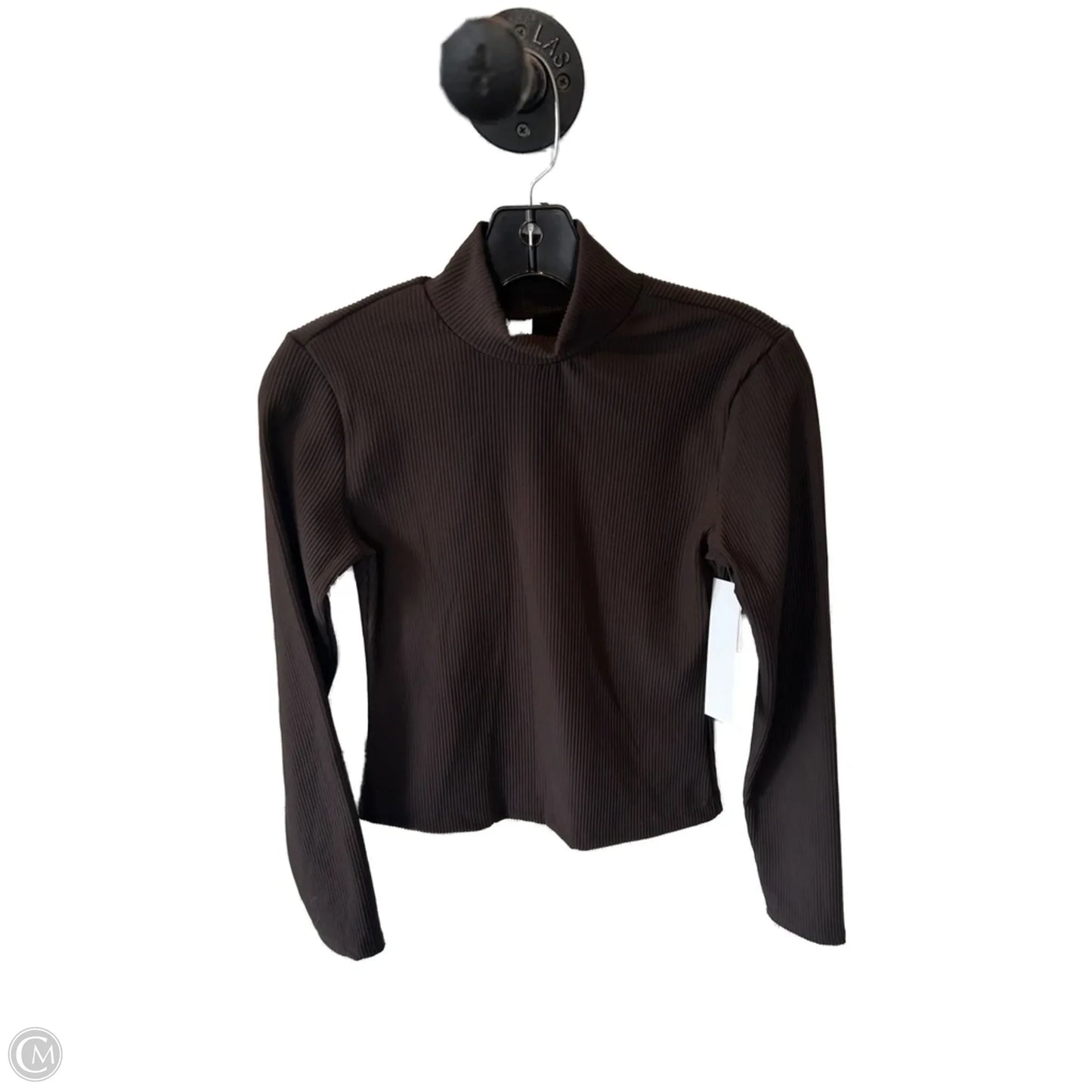 Athletic Top Long Sleeve Crewneck By 90 Degrees By Reflex In Brown, Size: Xs