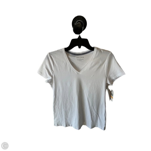 Top Short Sleeve Basic By Nautica In White, Size: S