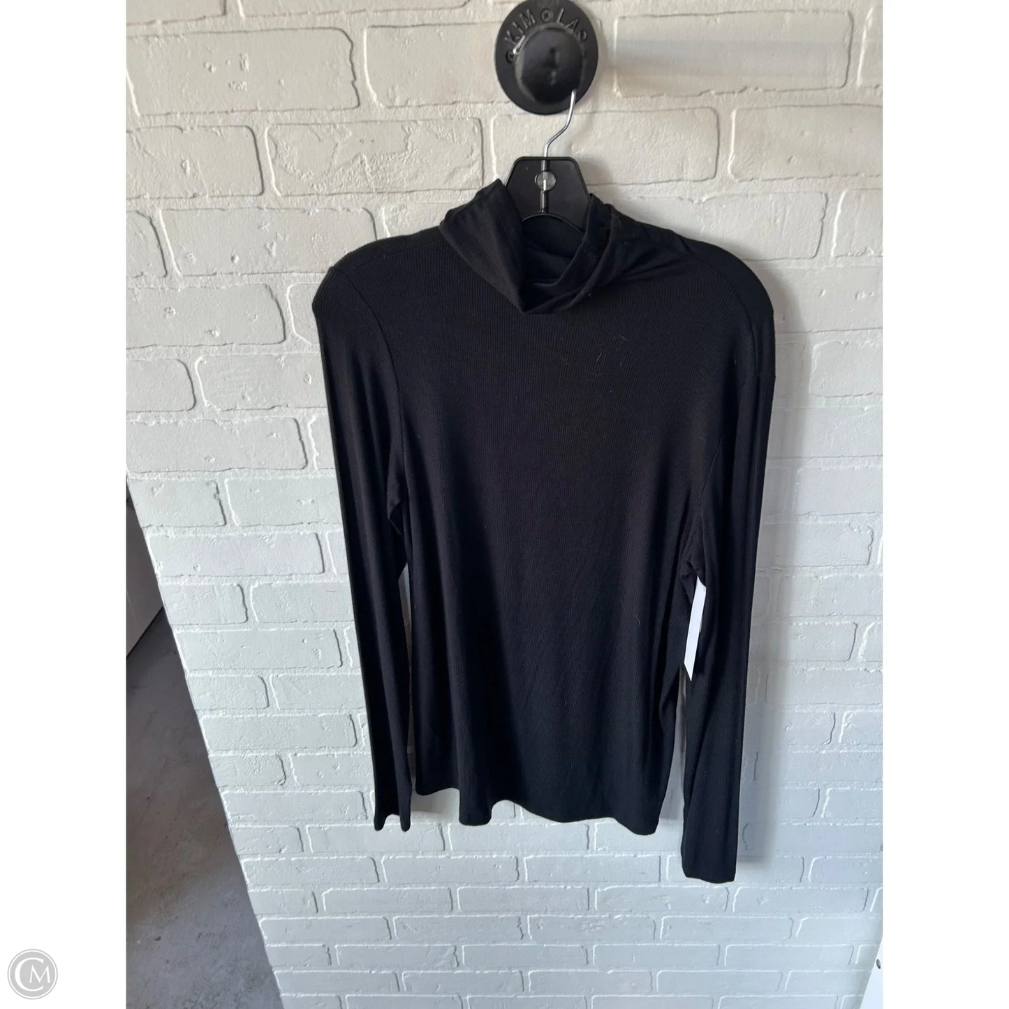 Top Long Sleeve Basic By Cabi In Black, Size: M