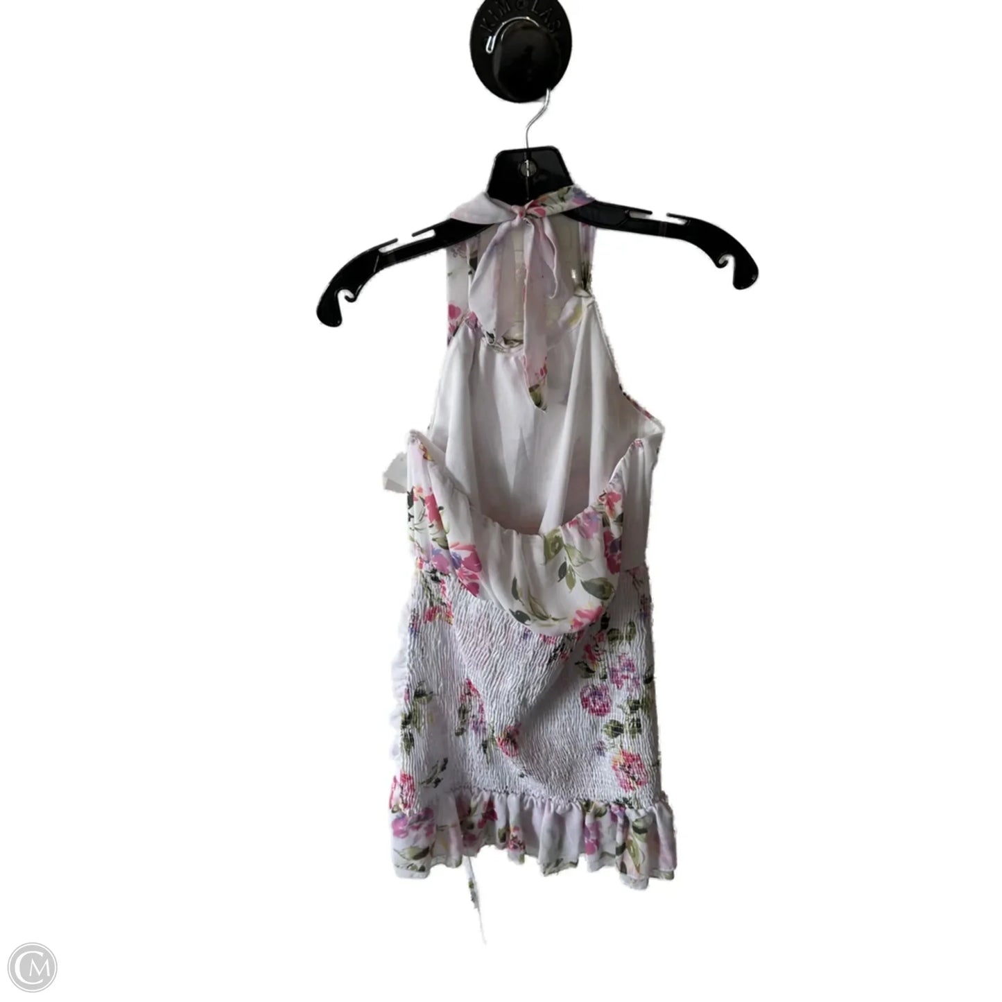 Dress Casual Short By Guess In Pink & White, Size: M