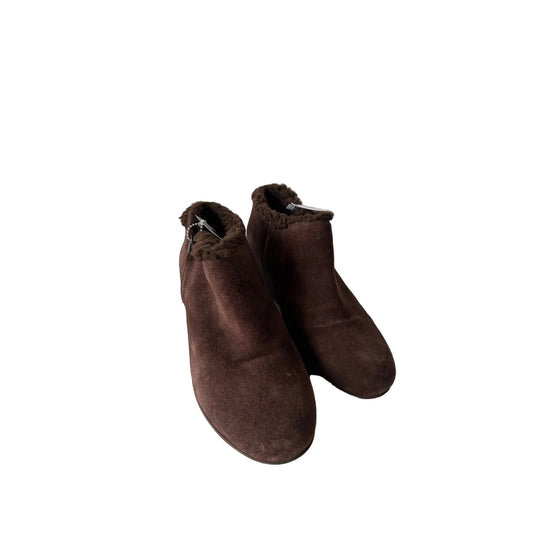 Boots Ankle Heels By Cole-haan In Brown, Size: 6.5
