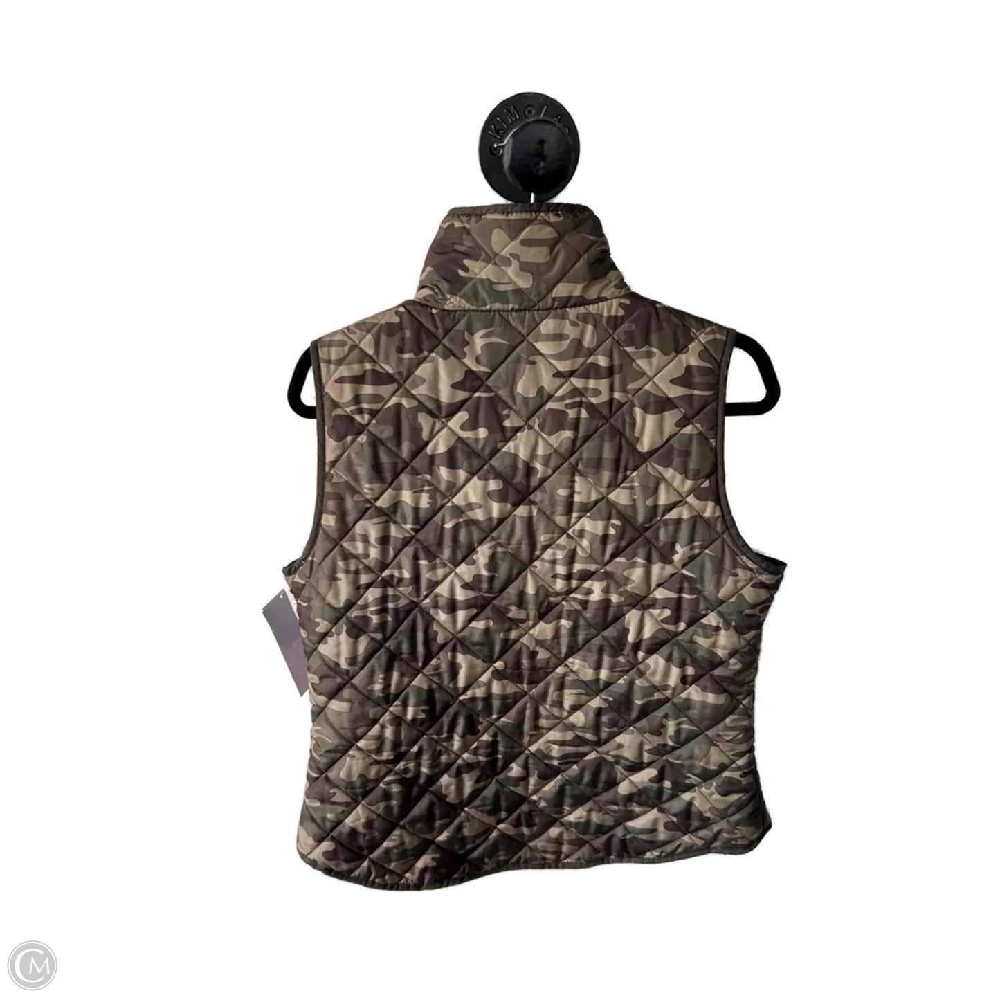 Vest Puffer & Quilted By Cynthia Rowley In Camouflage Print, Size: L