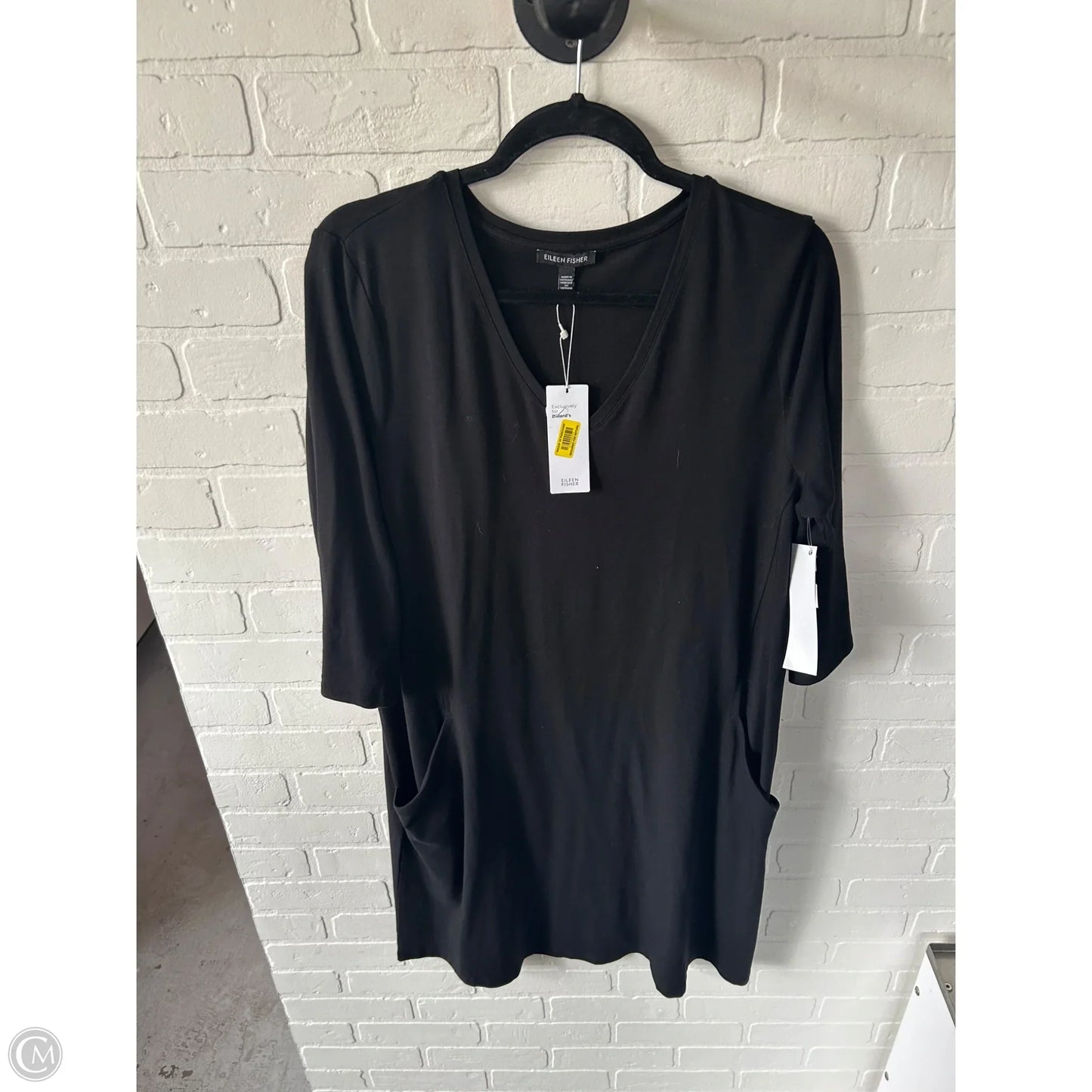 Dress Casual Short By Eileen Fisher In Black, Size: M