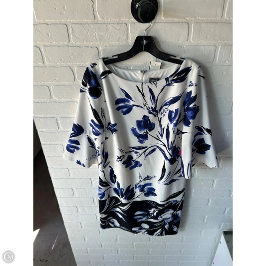 Dress Party Short By Vince Camuto In Blue & White, Size: L