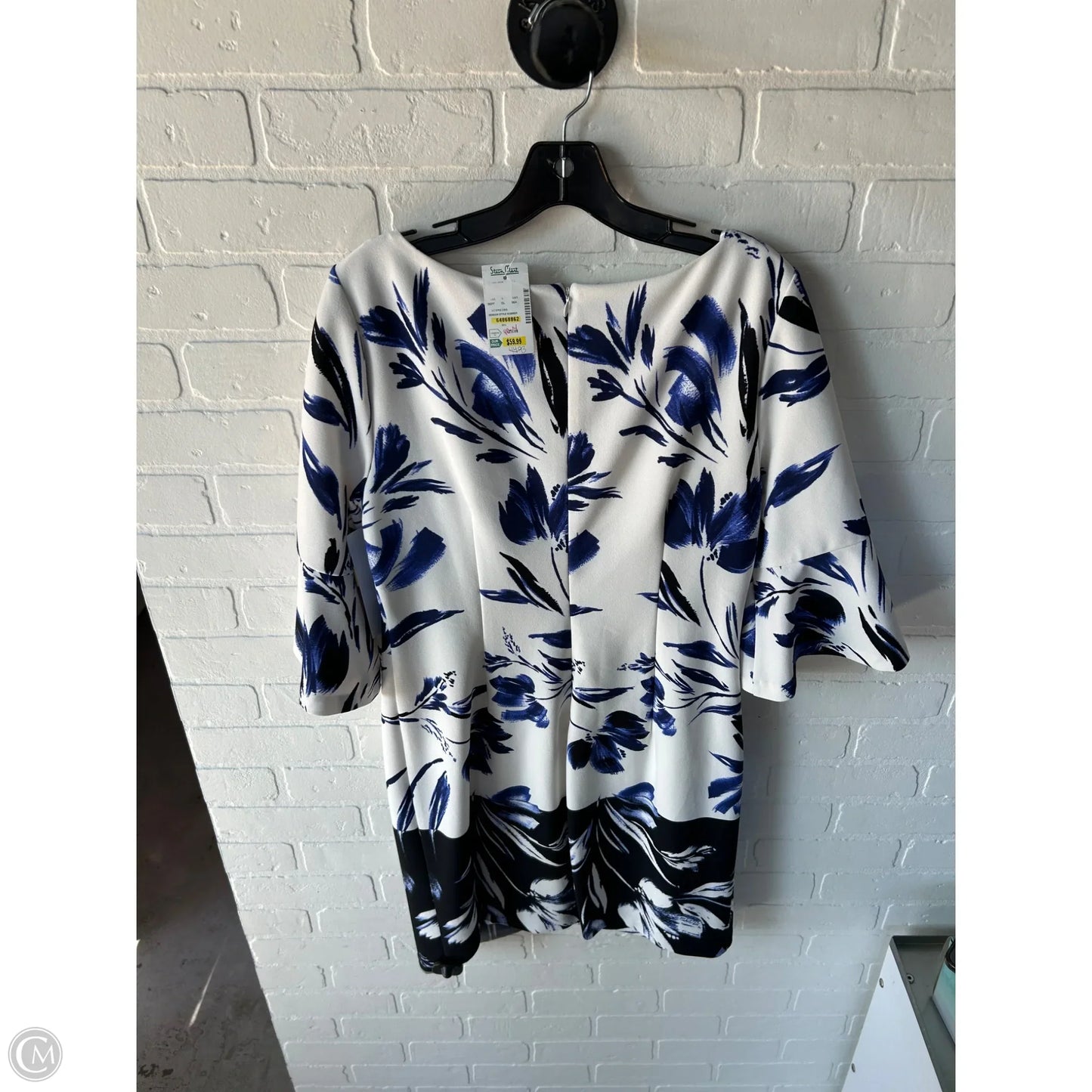 Dress Party Short By Vince Camuto In Blue & White, Size: L