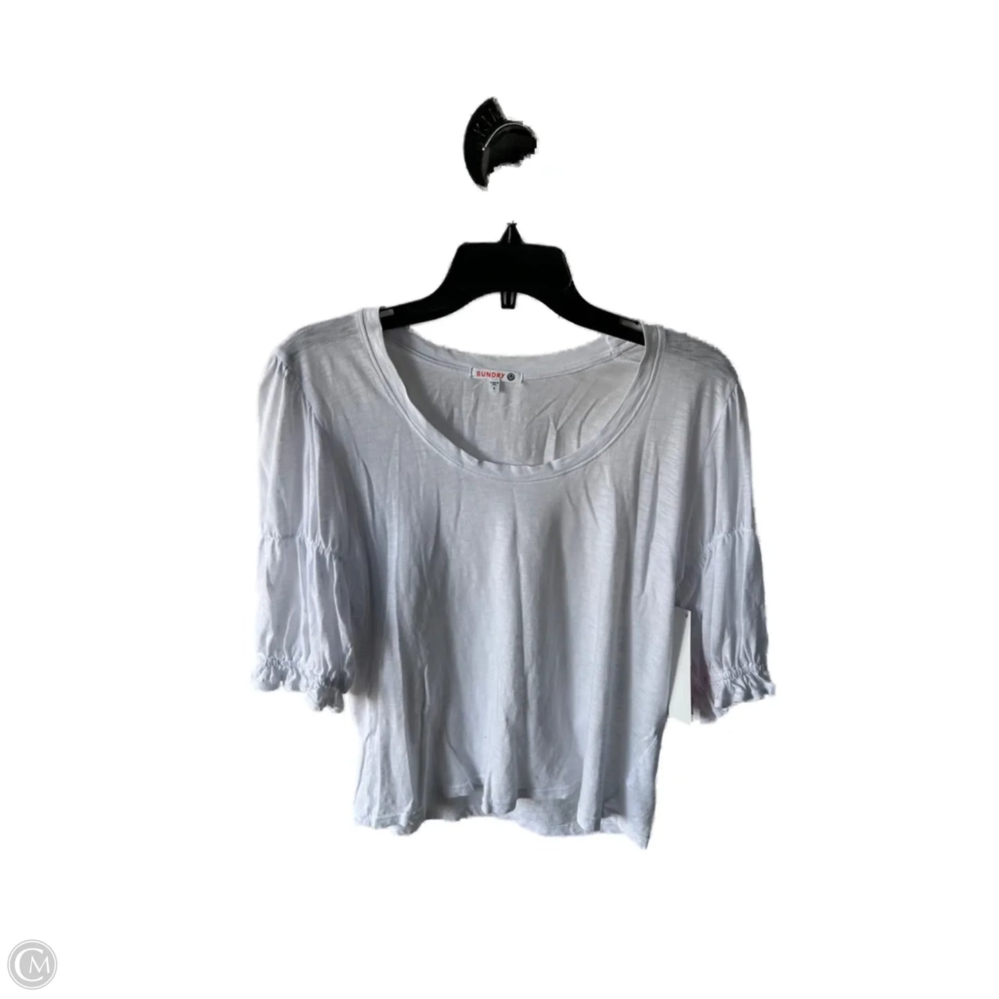Top Short Sleeve By Sundry In White, Size: S