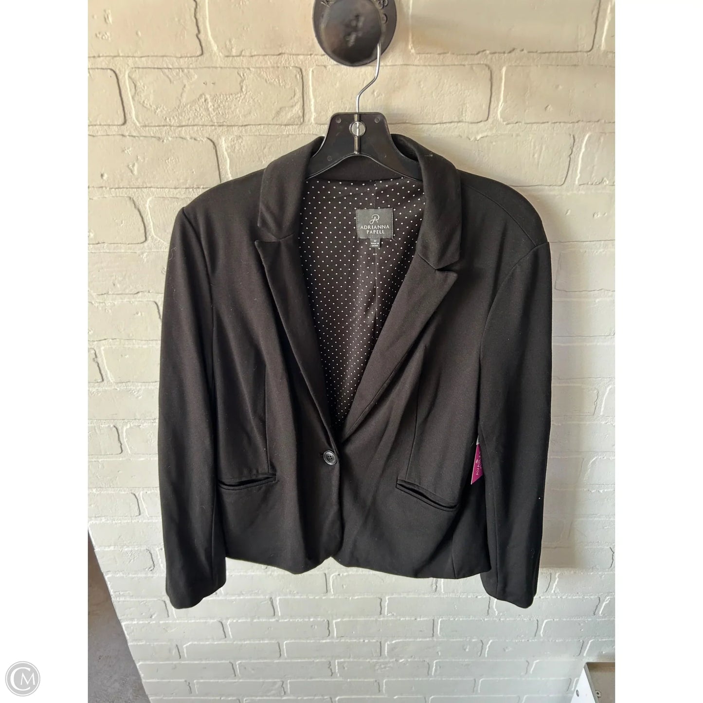 Blazer By Adrianna Papell In Black, Size: M