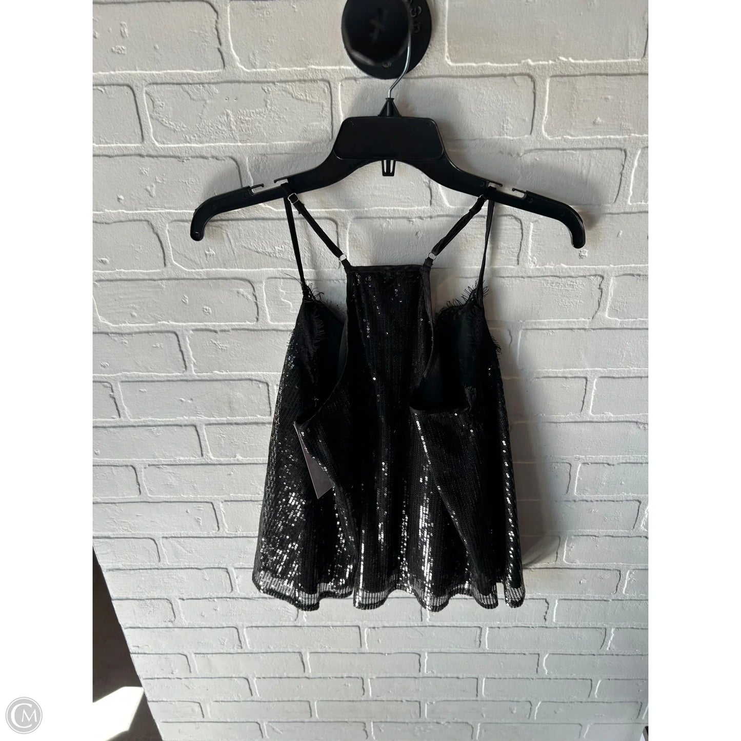 Top Sleeveless By Andree By Unit In Black, Size: L