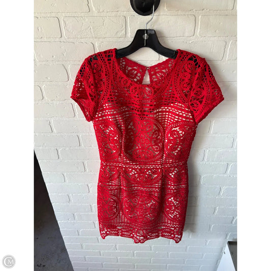 Dress Work By Boston Proper In Red & Tan, Size: S