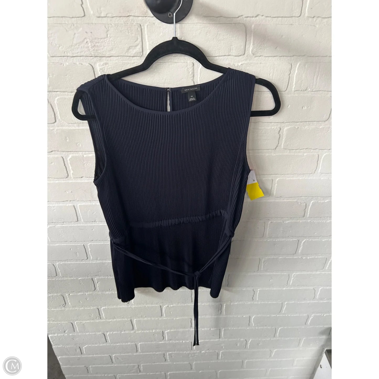 Top Sleeveless By Ann Taylor In Blue, Size: Xs