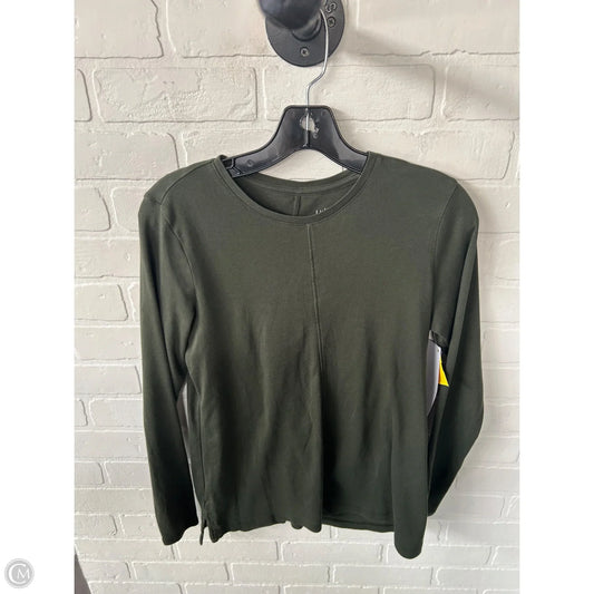 Top Long Sleeve Basic By J. Jill In Green, Size: S