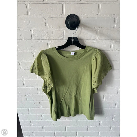 Top Short Sleeve By Old Navy In Green, Size: M