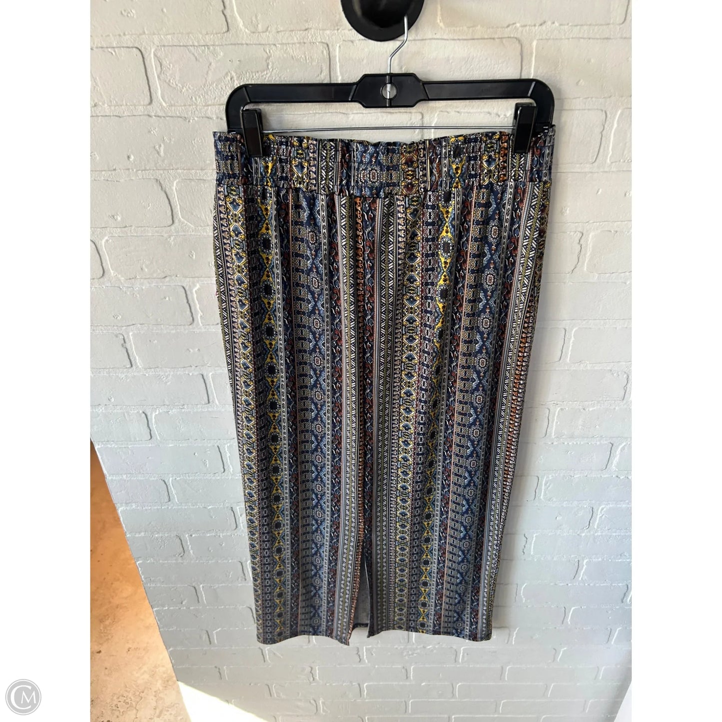 Skirt Maxi By Clothes Mentor In Blue & Brown, Size: 8