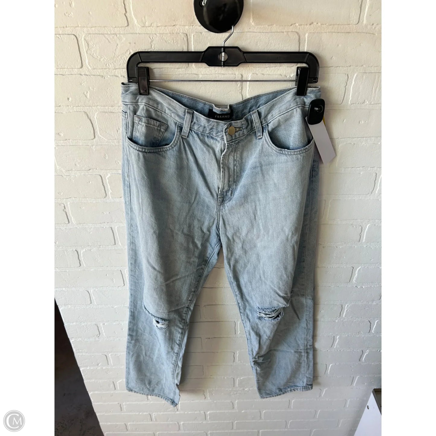 Jeans Straight By J Brand In Blue Denim, Size: 8