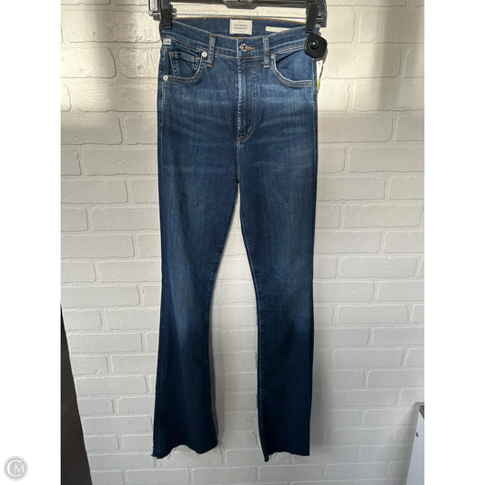 Jeans Flared By Citizens Of Humanity In Blue Denim, Size: 0