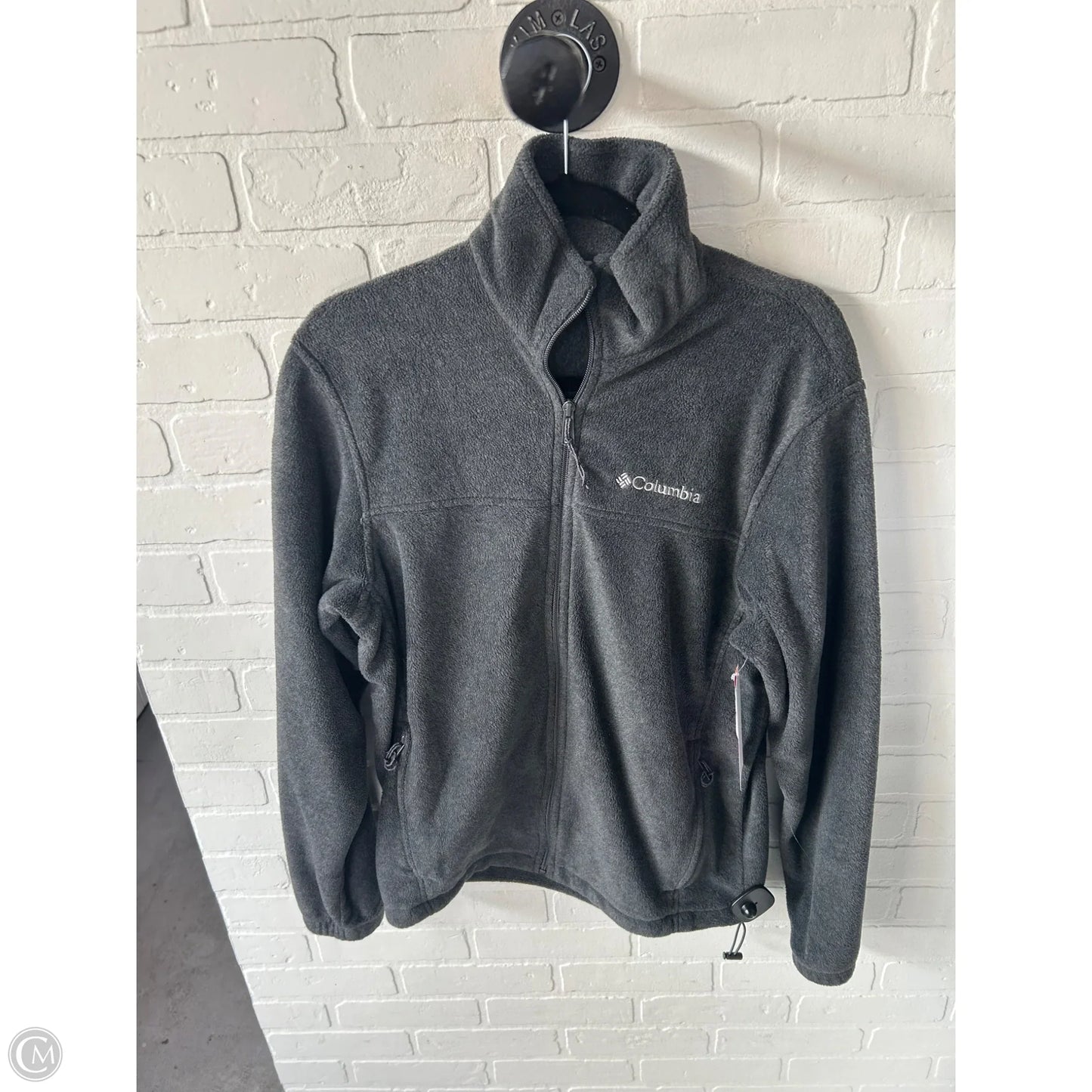 Jacket Fleece By Columbia In Grey, Size: S