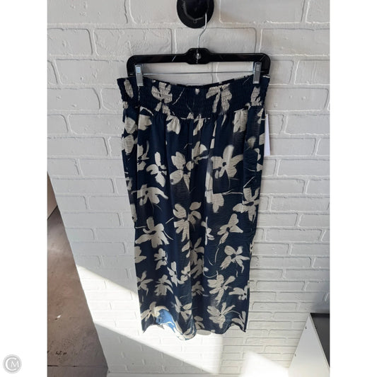 Pants Wide Leg By Simply Vera In Blue & Tan, Size: 12