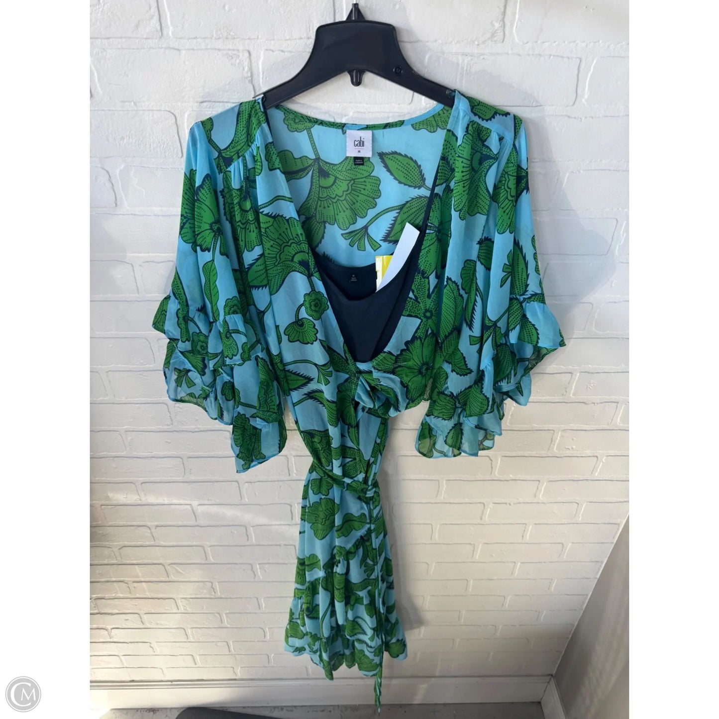 Dress Set 2pc By Cabi In Blue & Green, Size: M