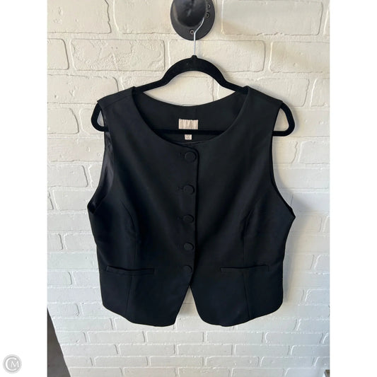 Vest Other By H&m In Black, Size: Xl