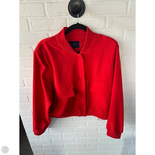 Jacket Moto By Rachel Roy In Orange, Size: L