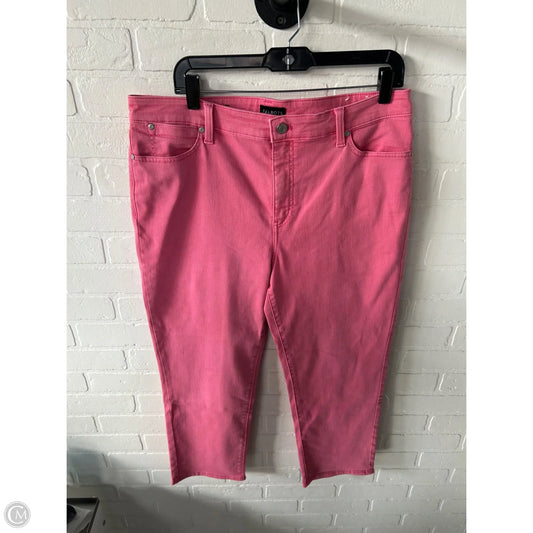 Jeans Cropped By Talbots In Pink, Size: 14
