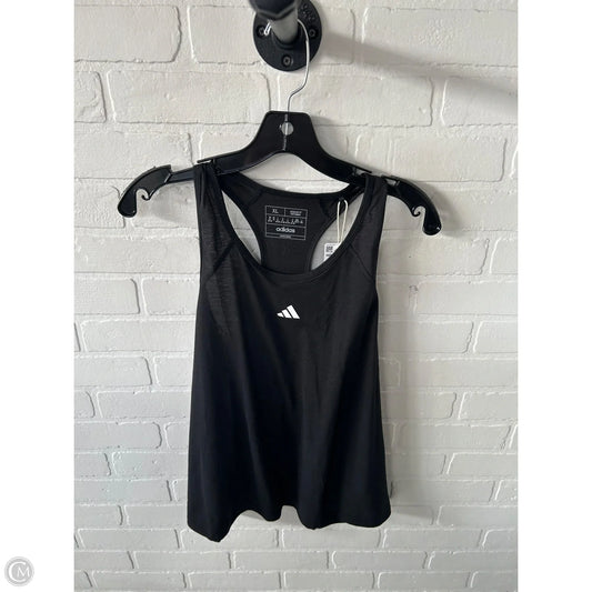 Athletic Tank Top By Adidas In Black, Size: Xl