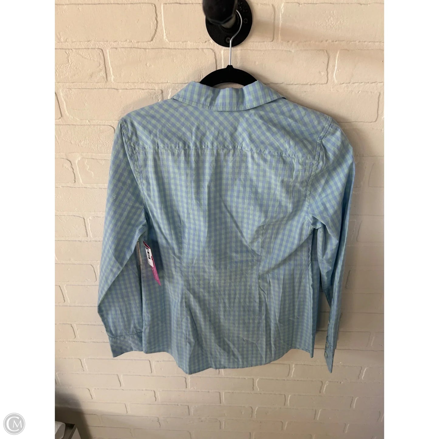 Top Long Sleeve By Vineyard Vines In Blue & Green, Size: S