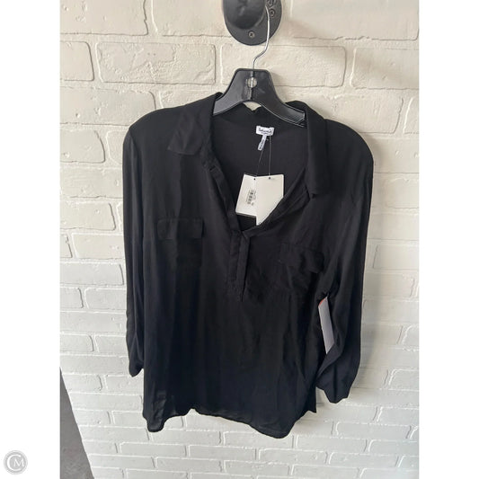 Top Long Sleeve By Splendid In Black, Size: Xl