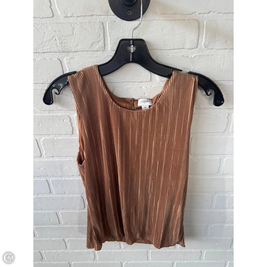 Top Sleeveless By J. Crew In Orange, Size: S