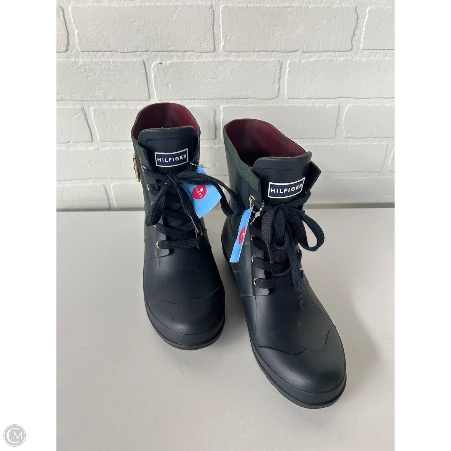 Boots Rain By Tommy Hilfiger In Blue, Size: 9