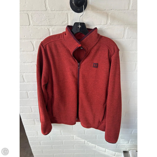 Jacket Fleece By Under Armour In Orange, Size: L